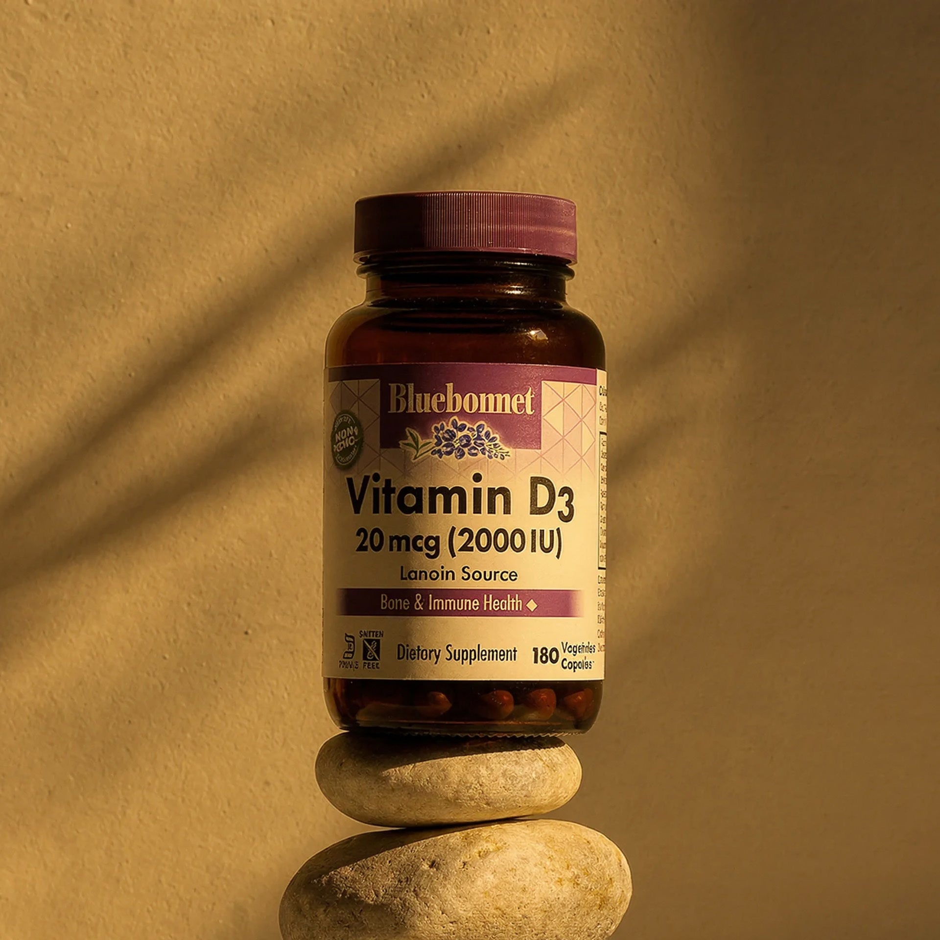 Vitamin D3 2000 IU - 180 Vegetable Capsules