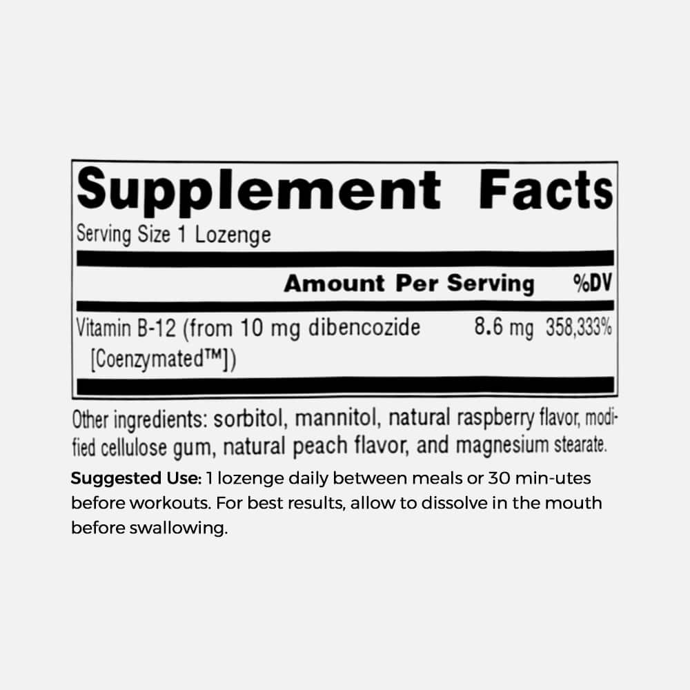 Dibencozide (Coenzymated B-12) 10mg - 60 Lozenges