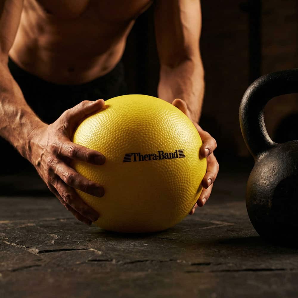 Theraband PVC Exercise Mini Ball 9 Inch - Yellow