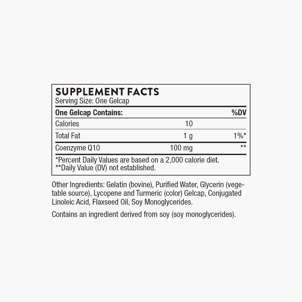 CoQ10 100mg Optimally Absorbed Ubiquinone