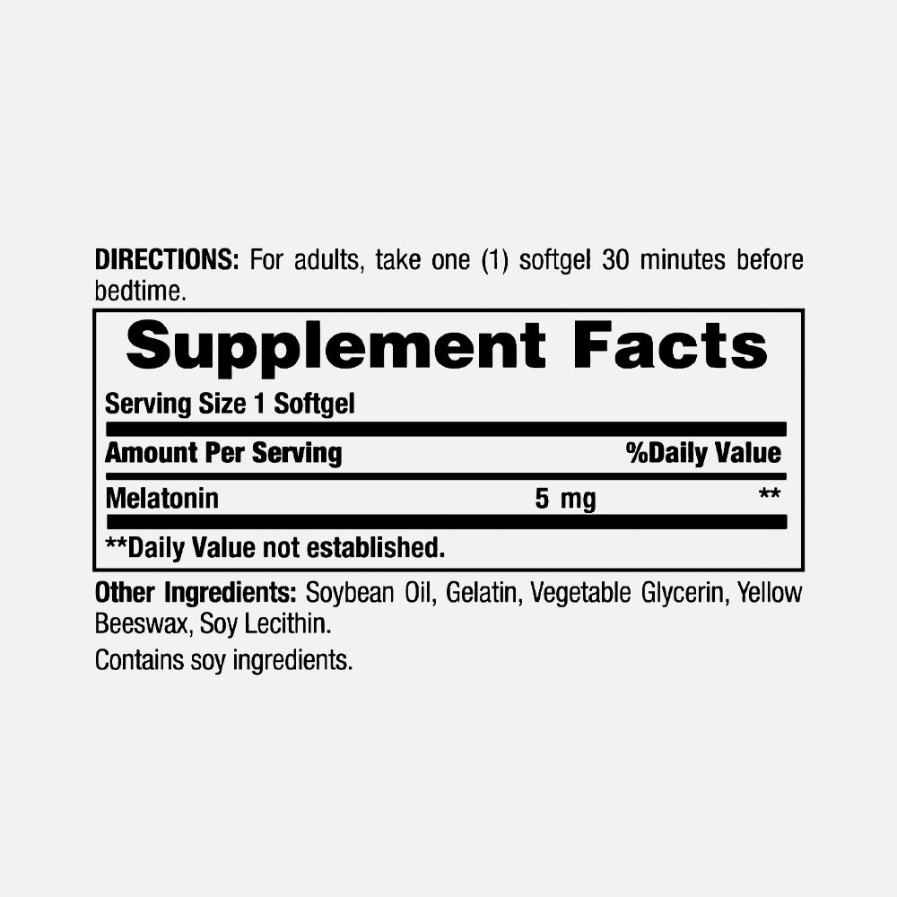 Melatonin 5mg - 90 Softgels