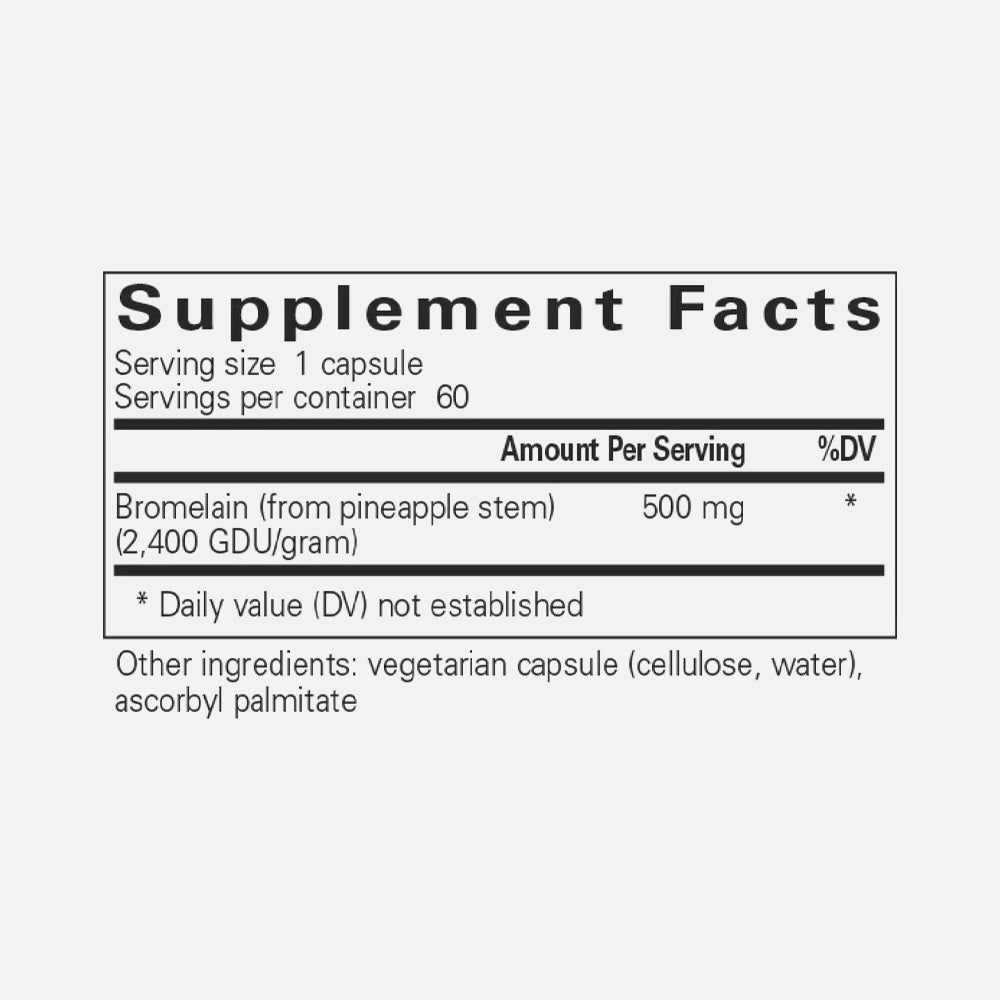 Bromelain 2400 500mg - 60 Vegan Capsules