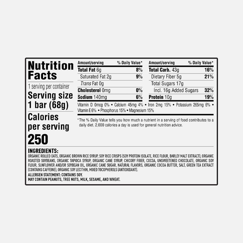 Cool Mint Chocolate Energy Bar 10g Protein - 12 Bars