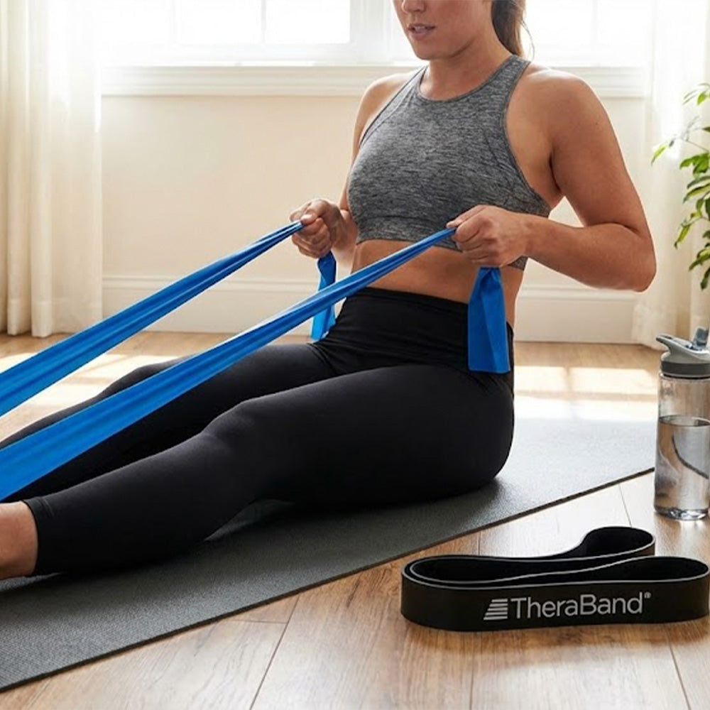 TheraBand Non-Latex Resistance Bands - 2 Bands Set