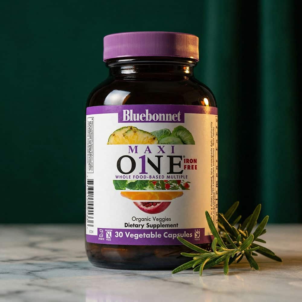 Maxi One Whole Food Multiple Iron Free- 30 Vegetable Capsules