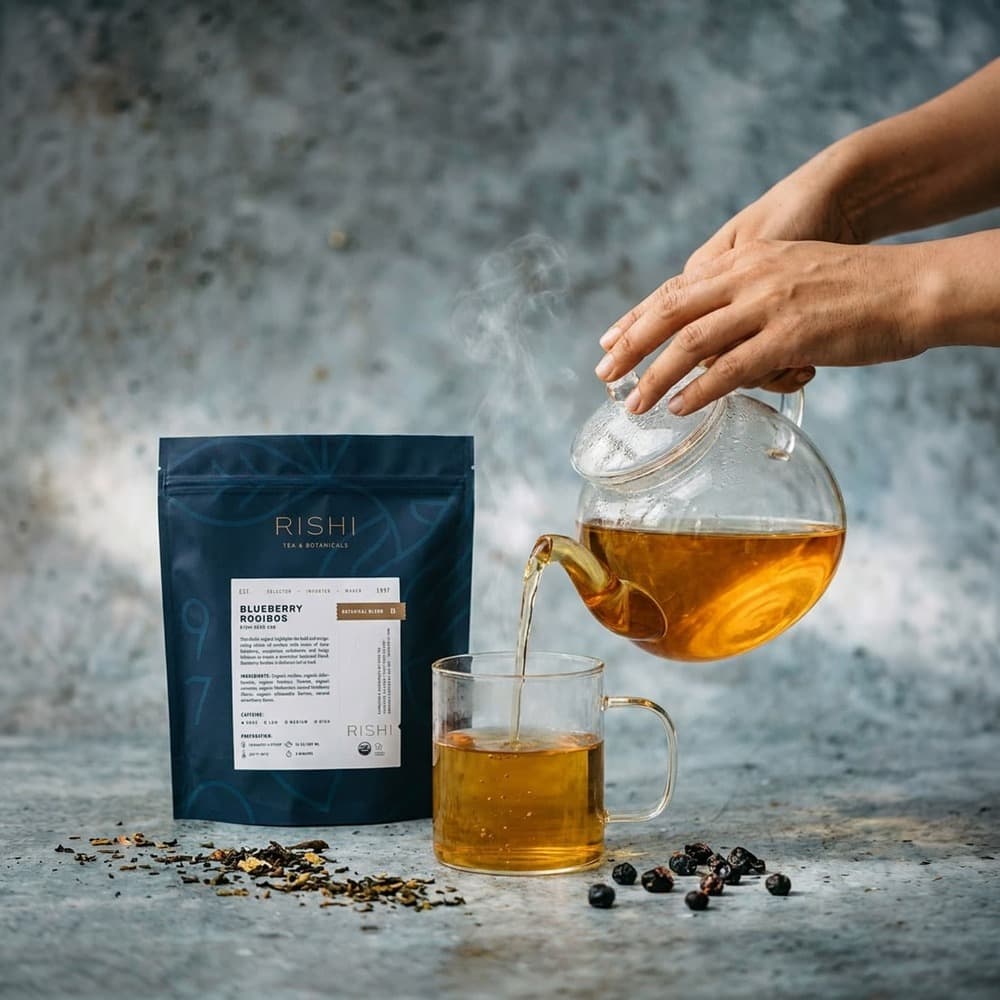 Blueberry Rooibos Herbal Tea - 16oz Loose Leaf