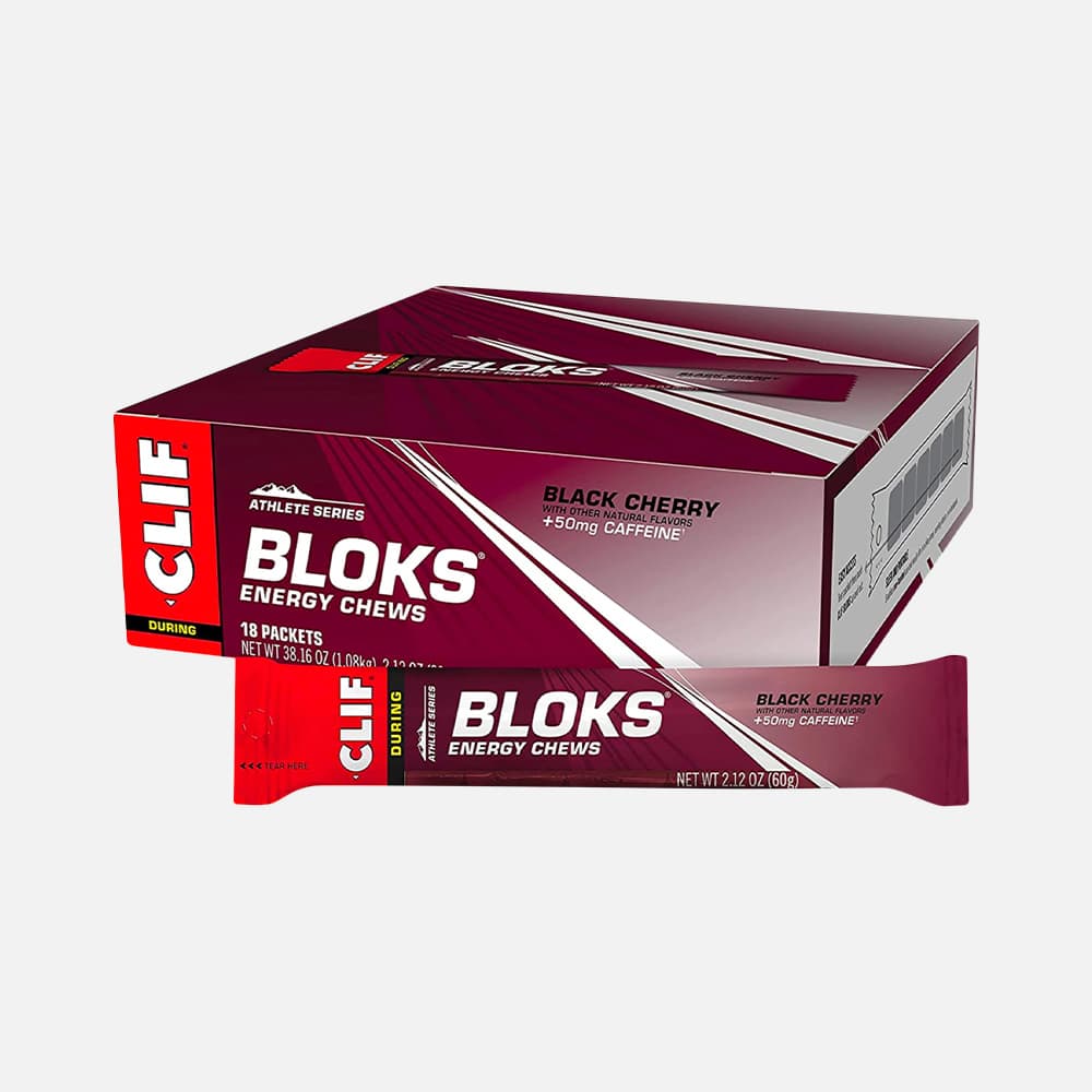 CLIF BLOKS Black Cherry with Caffeine - 18 Chews