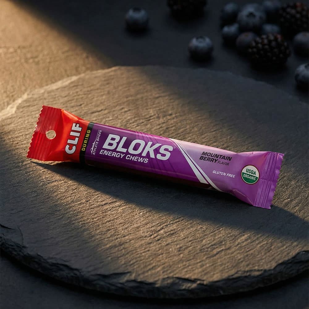 CLIF BLOKS Mountain Berry 24g Carbs - 18 Chews