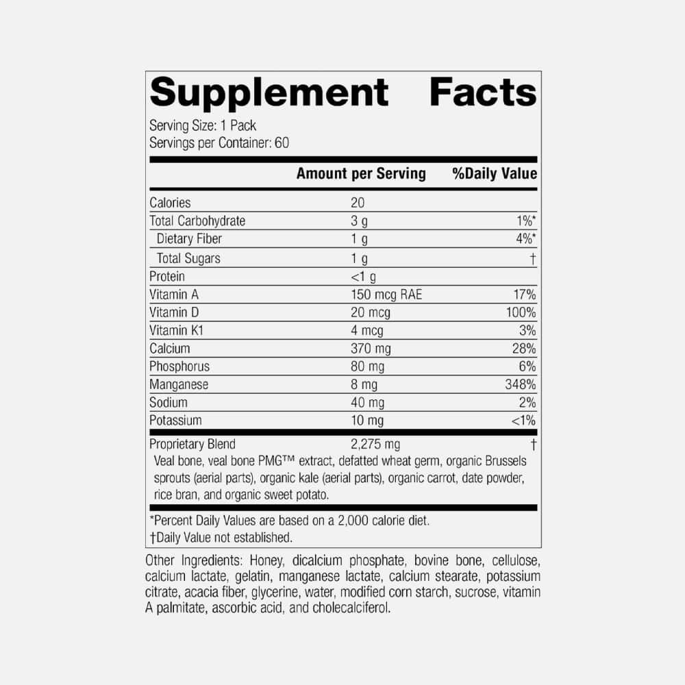 Bone Health Pack with Calcium & Vitamin D - 60 Packs