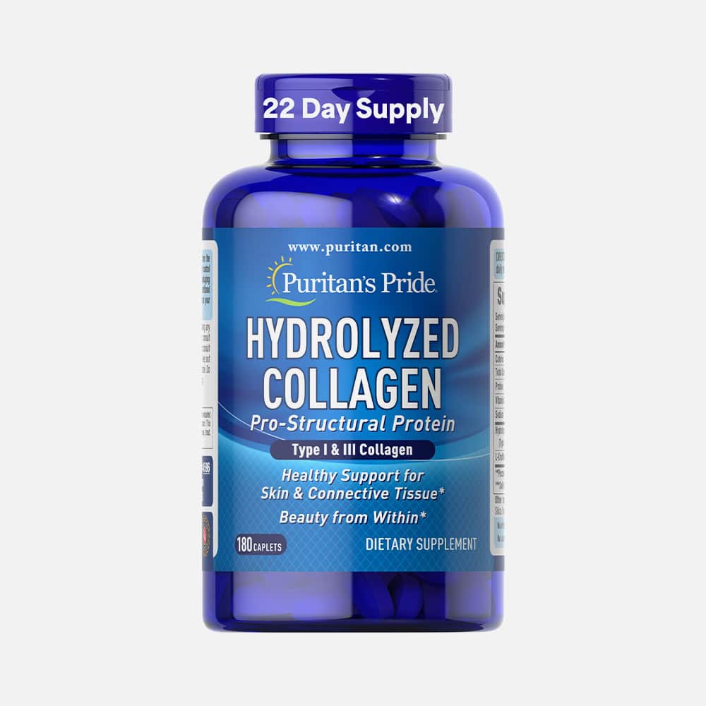 Puritan's Pride Hydrolyzed Collagen 1000mg 180 Caplets