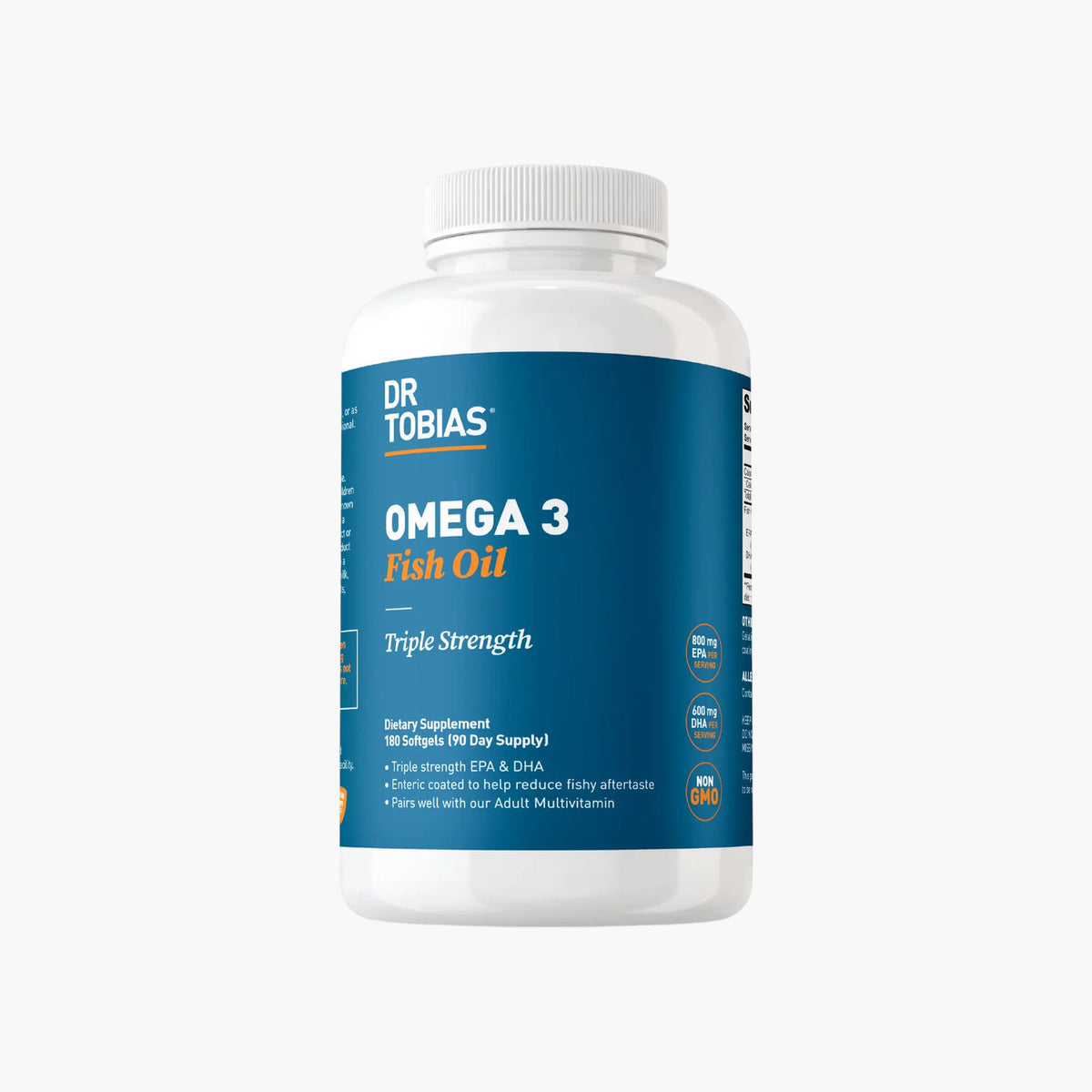 Dr. Tobias - Omega 3 Fish Oil Triple Strength 2000mg - 180 Softgels