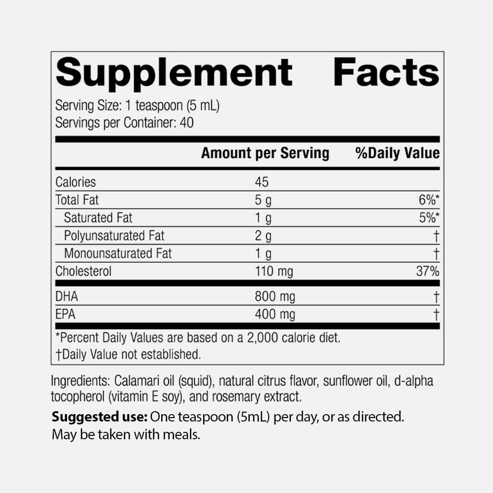 Calamari Omega-3 6.8 oz Liquid