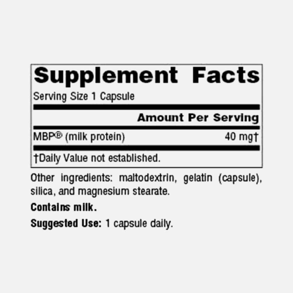 MBP Milk Protein 40mg - 60 Capsules