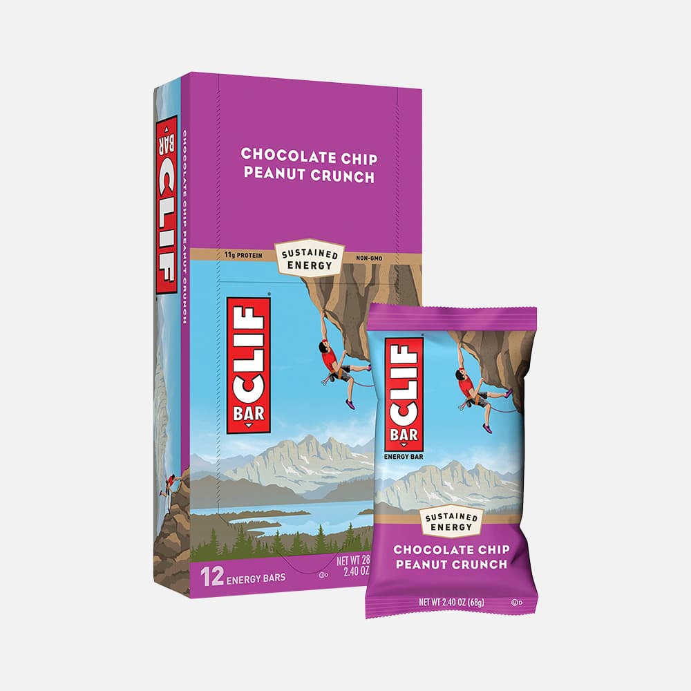 CLIF Bar Chocolate Chip Peanut Crunch - 12 Bars