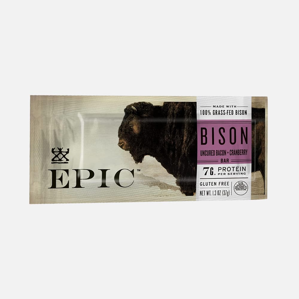 Epic Bison Bacon Cranberry Bars - 12 Bars (1.3oz)