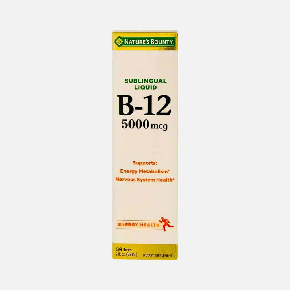 Vitamin B-12 5000mcg - 2oz Sublingual Liquid (2-Pack)