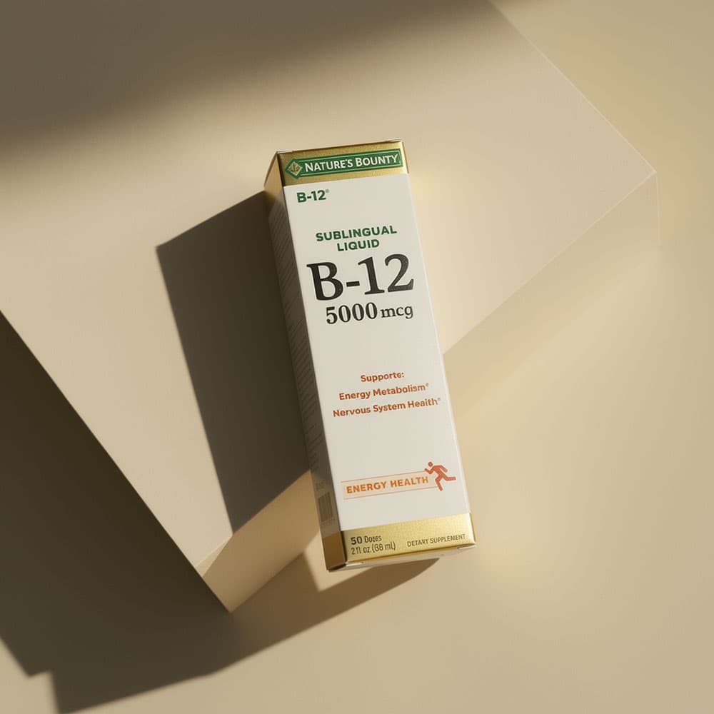 Vitamin B-12 5000mcg - 2oz Sublingual Liquid (2-Pack)