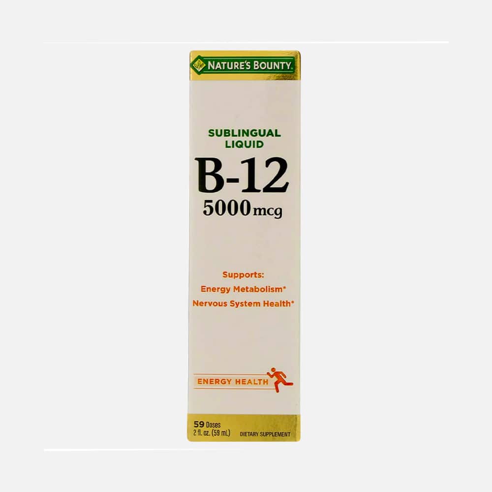 Vitamin B-12 5000mcg - 4 x 2oz Sublingual Liquid