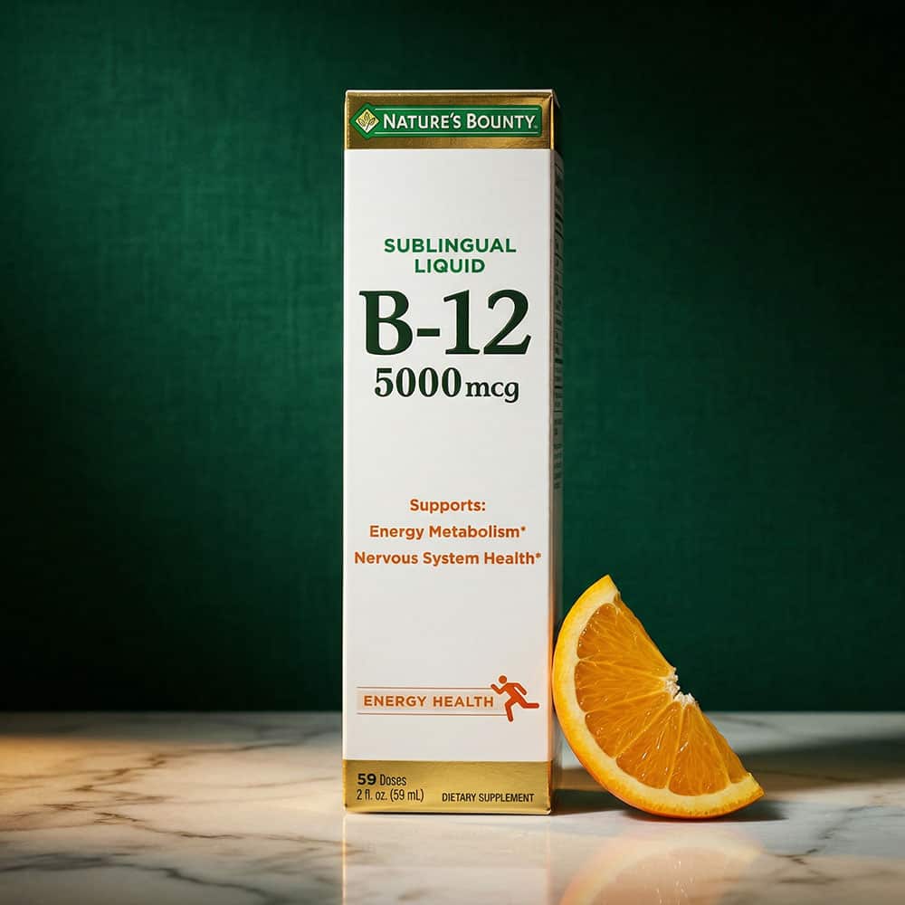 Vitamin B-12 5000mcg - 4 x 2oz Sublingual Liquid
