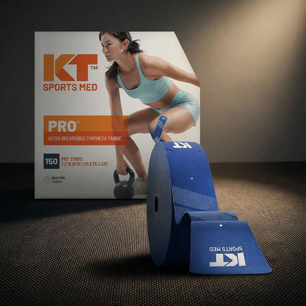 KT Tape Elastic Athletic Tape -150 Count, 10” Precut Strips