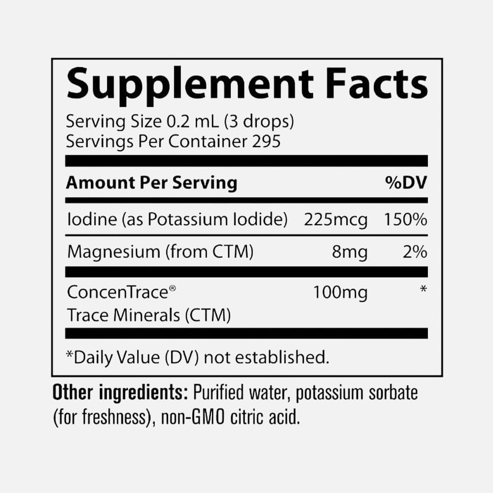 Liquid Ionic Iodine 225mcg - 320-Serving Liquid