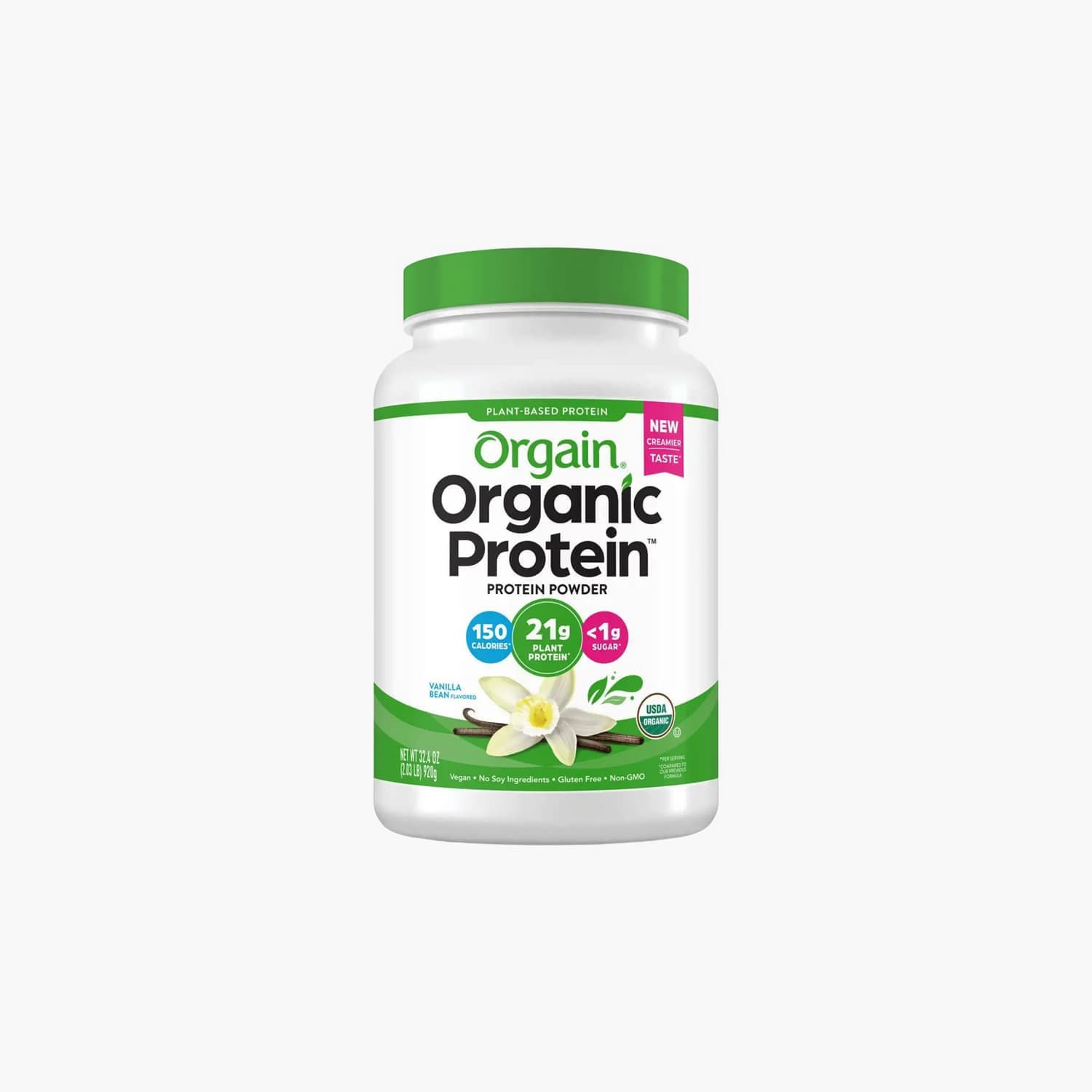 Organic Vegan Protein Powder Vanilla Bean