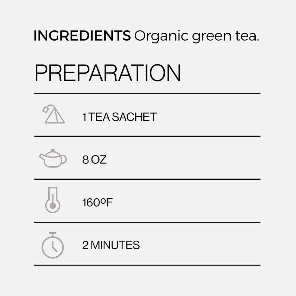 Organic Sencha Green Tea - 15 Sachet Bags