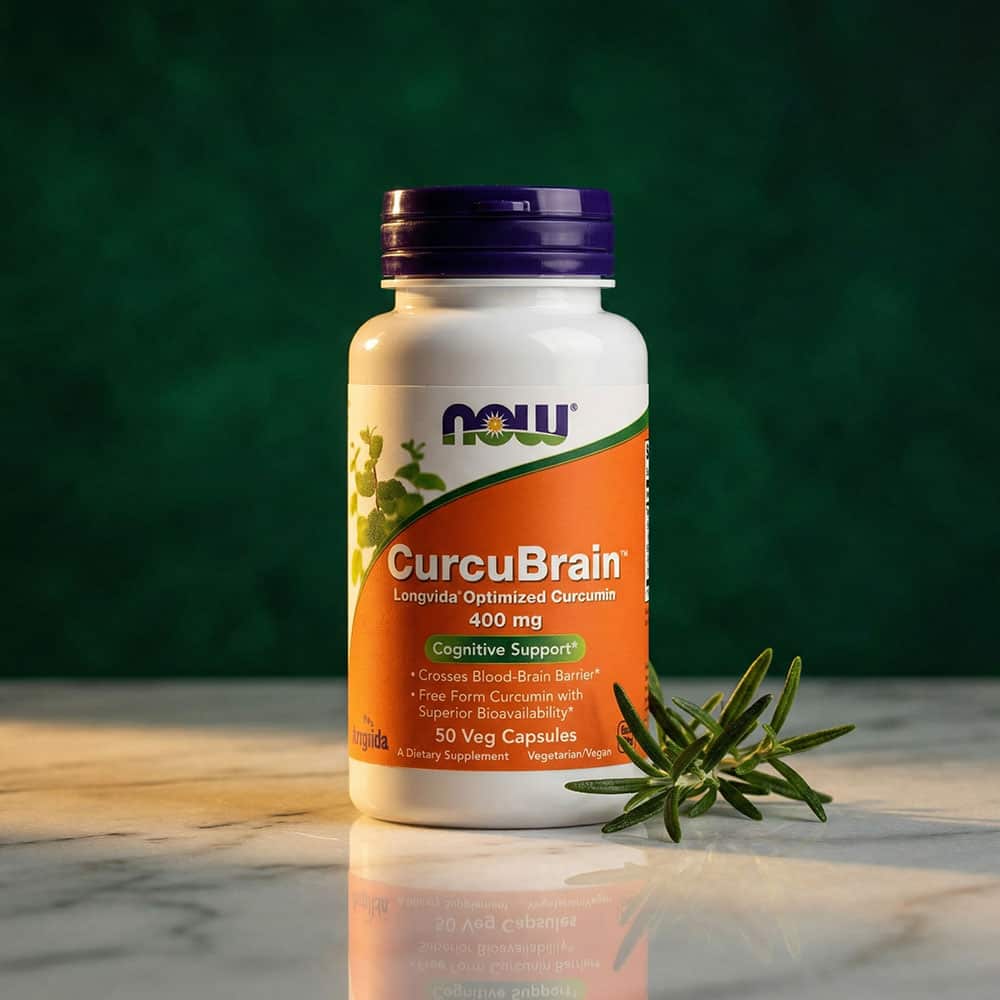 CurcuBrain Longvida Curcumin 400mg - 50 Veg Capsules