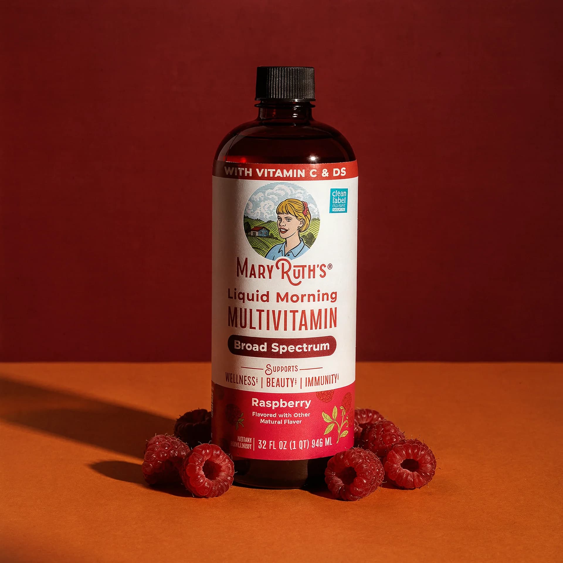 Liquid Morning Multivitamin - 32 Servings (Raspberry)