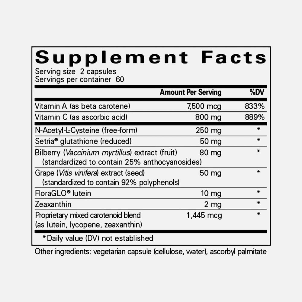 Macular Support Formula 120mg - 120 Capsules