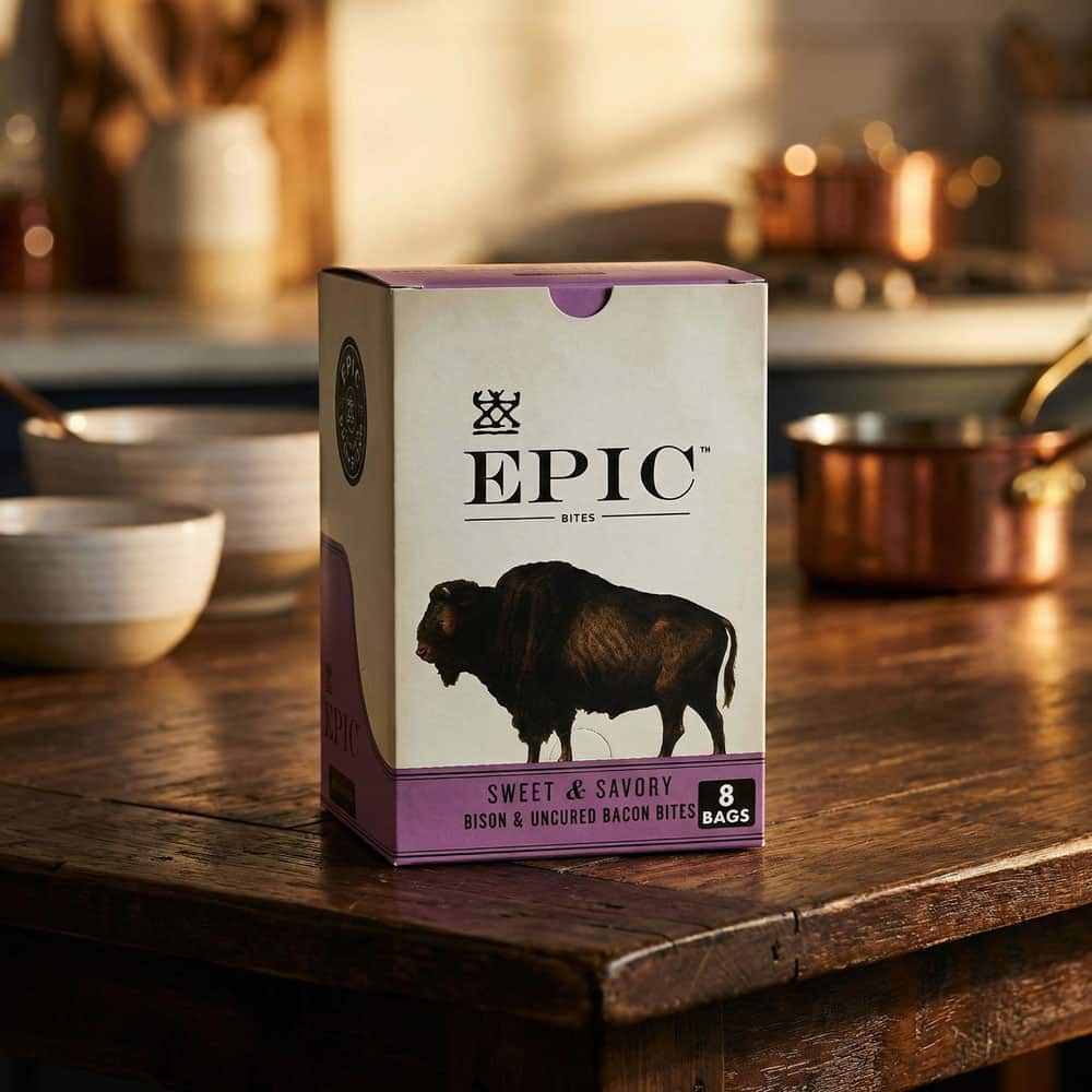 Bison & Uncured Bacon Bites Sweet & Savory - 8 Pouches