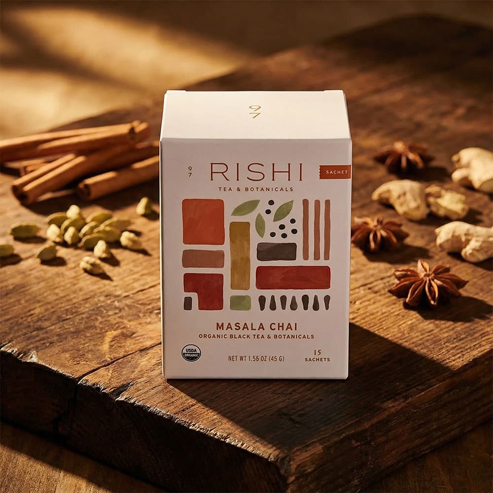 Masala Chai Black Tea 15ct - Organic Sachets