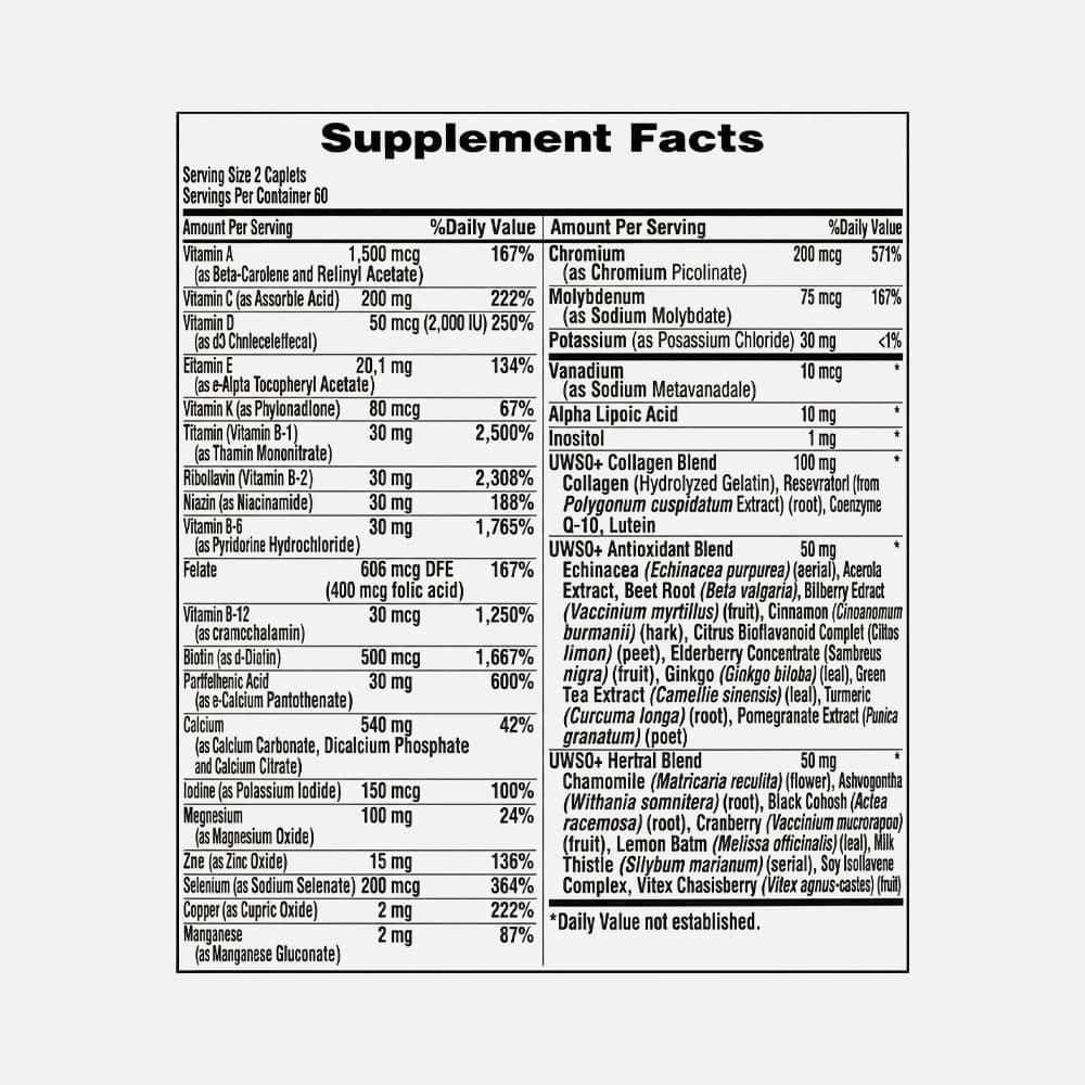 Ultra Woman 50 Plus Multivitamin with Zinc - 120 Tablets