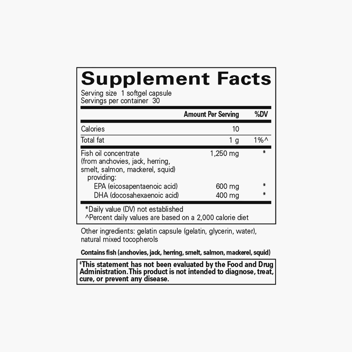 O.N.E. Omega Fish Oil