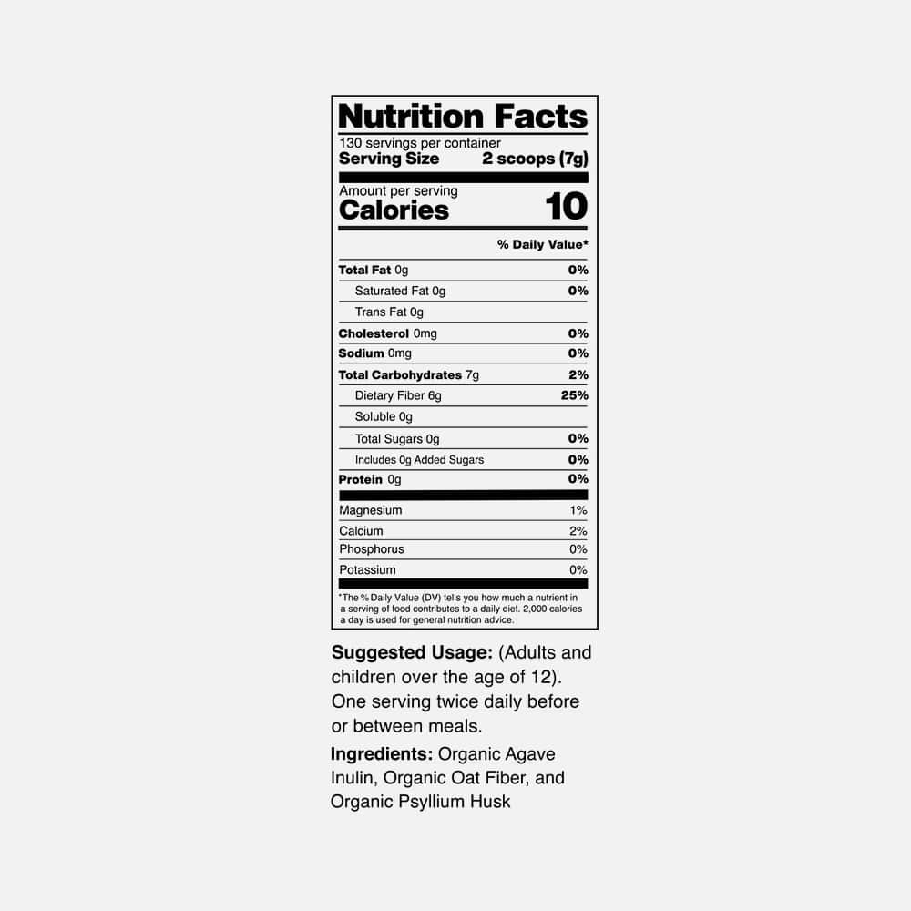 Organic Fiber Blend 6g - 2lb Powder