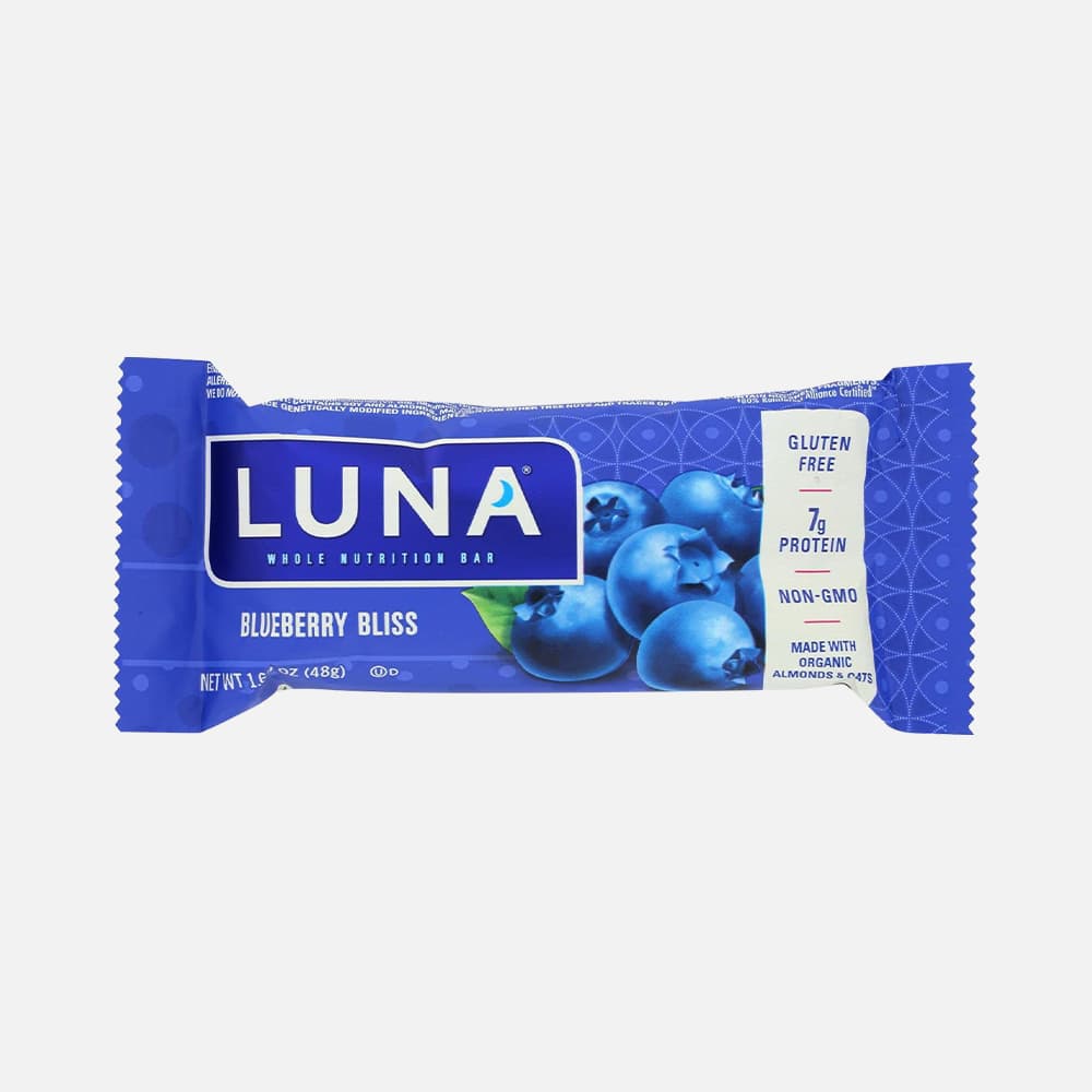 Luna Bar Blueberry Bliss 1.69oz - 15 Bars (70%+ Organic)