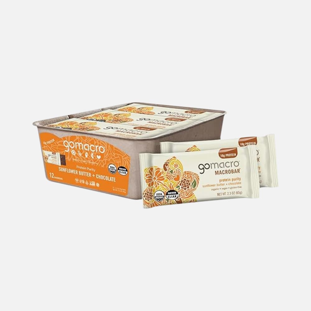 GoMacro Sunflower Butter + Chocolate - 12 Protein Bars