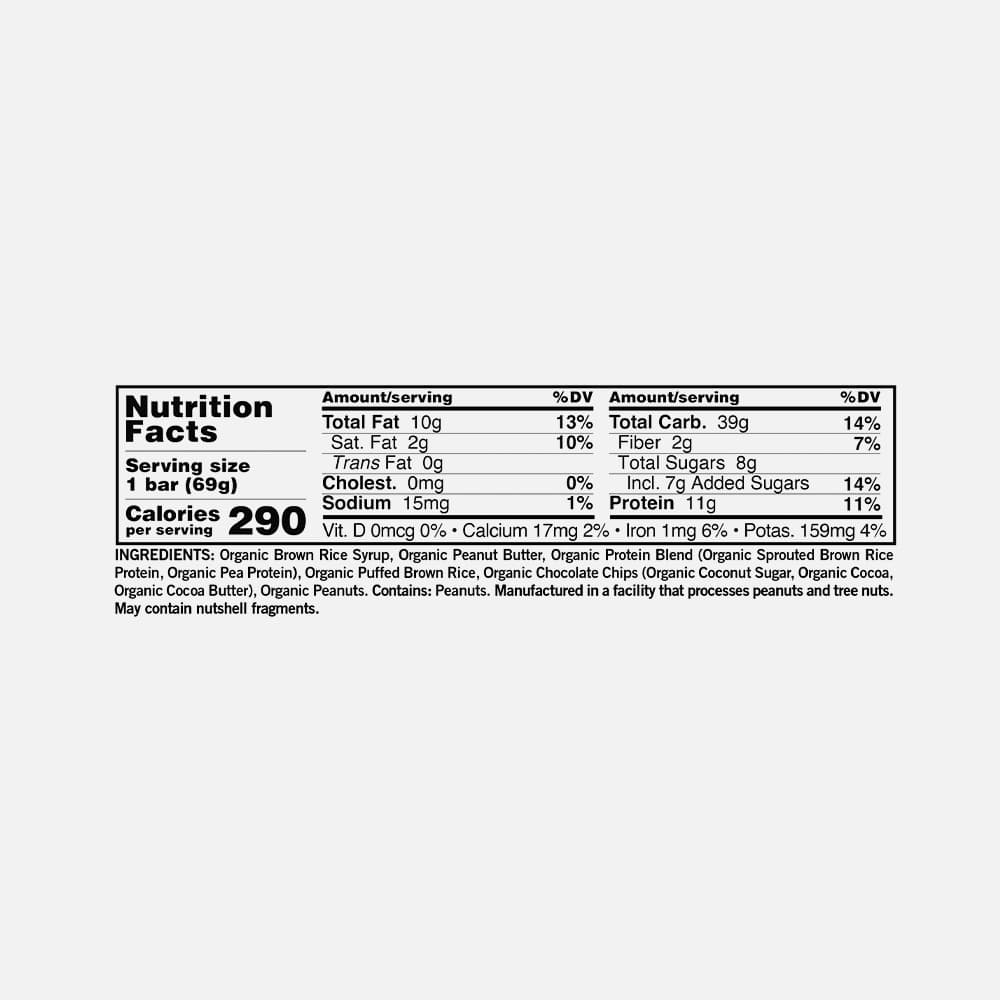 GoMacro Peanut Butter Chocolate Chip - 12 Bars