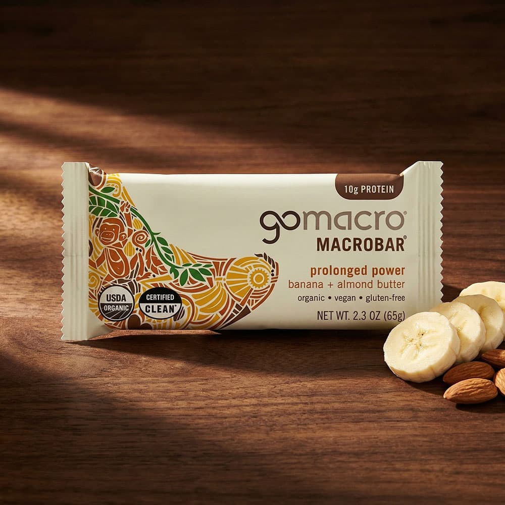 GoMacro Banana + Almond Butter Bars 2.3oz - 12 Bars
