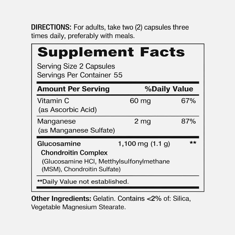 Glucosamine Chondroitin Complex 110 Capsules - 3 Pack