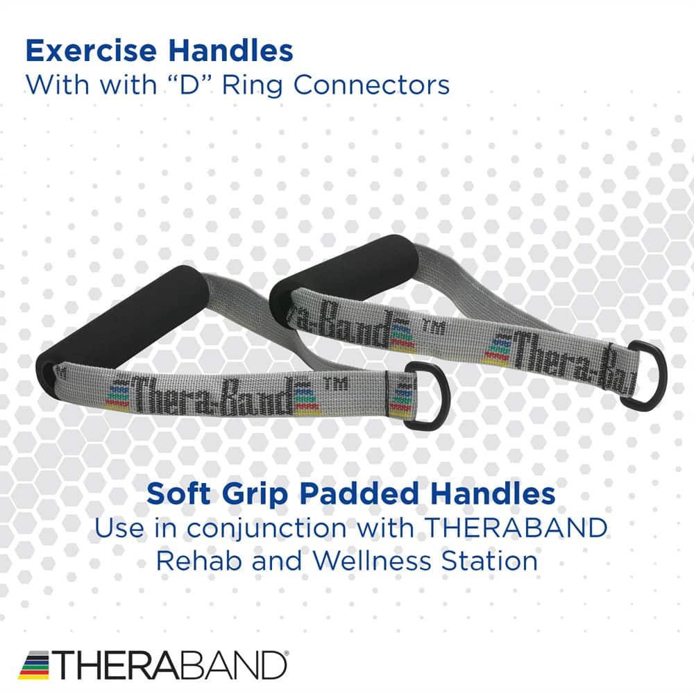 TheraBand Resistance Band Handles - Pair Attachments