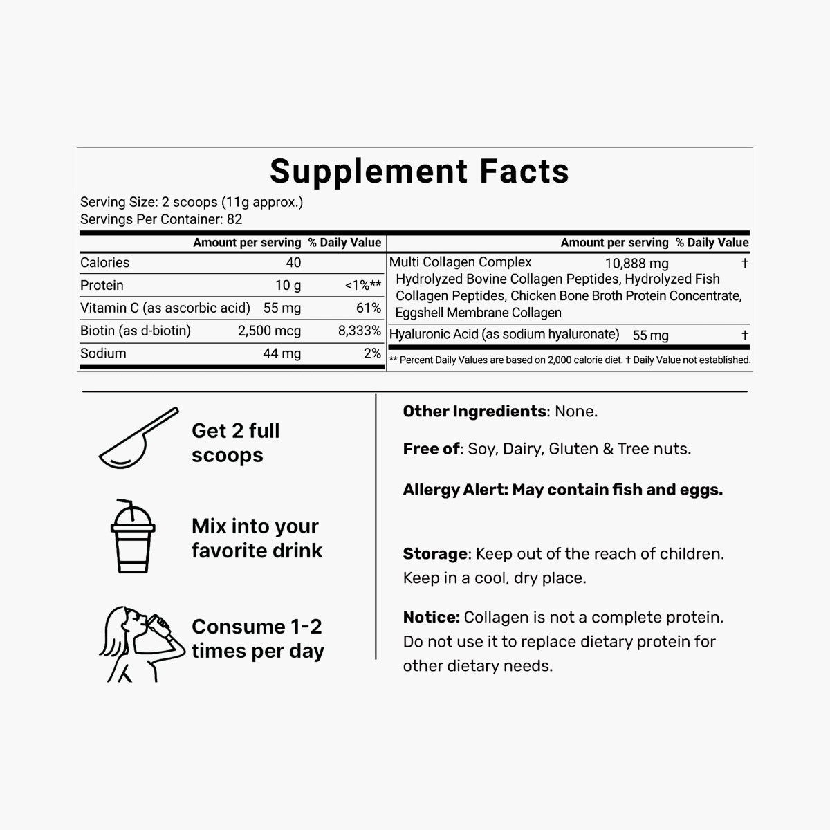 Multi Collagen Peptides - Powder