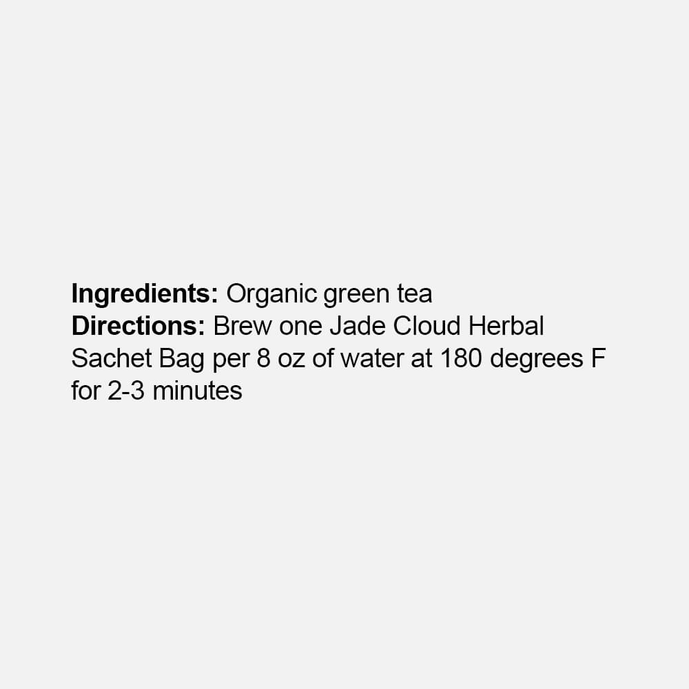 Jade Cloud Green Tea - 50 Sachet Bags