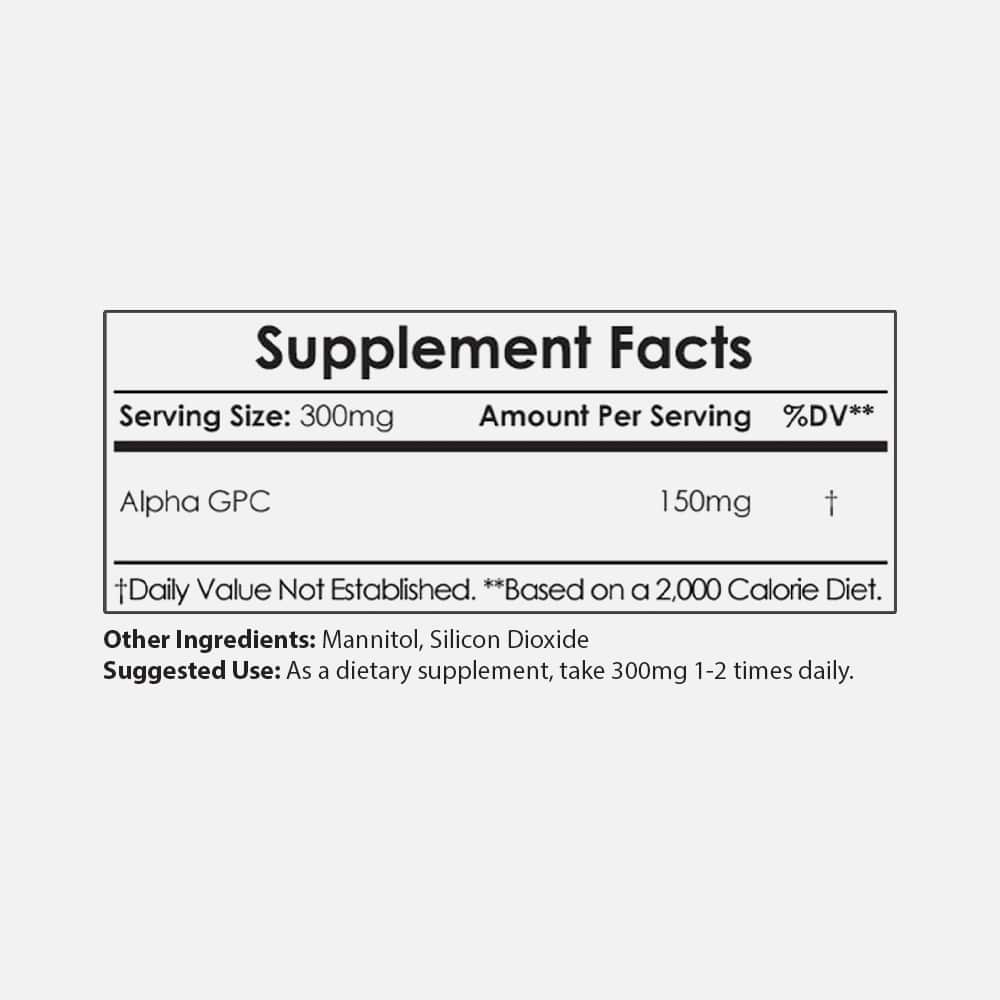 Alpha GPC Powder 50% - 60g Powder