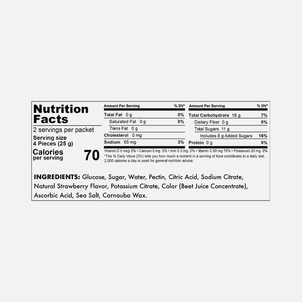 Bonk Breaker Energy Chews 170mg Electrolytes - 10 Packets