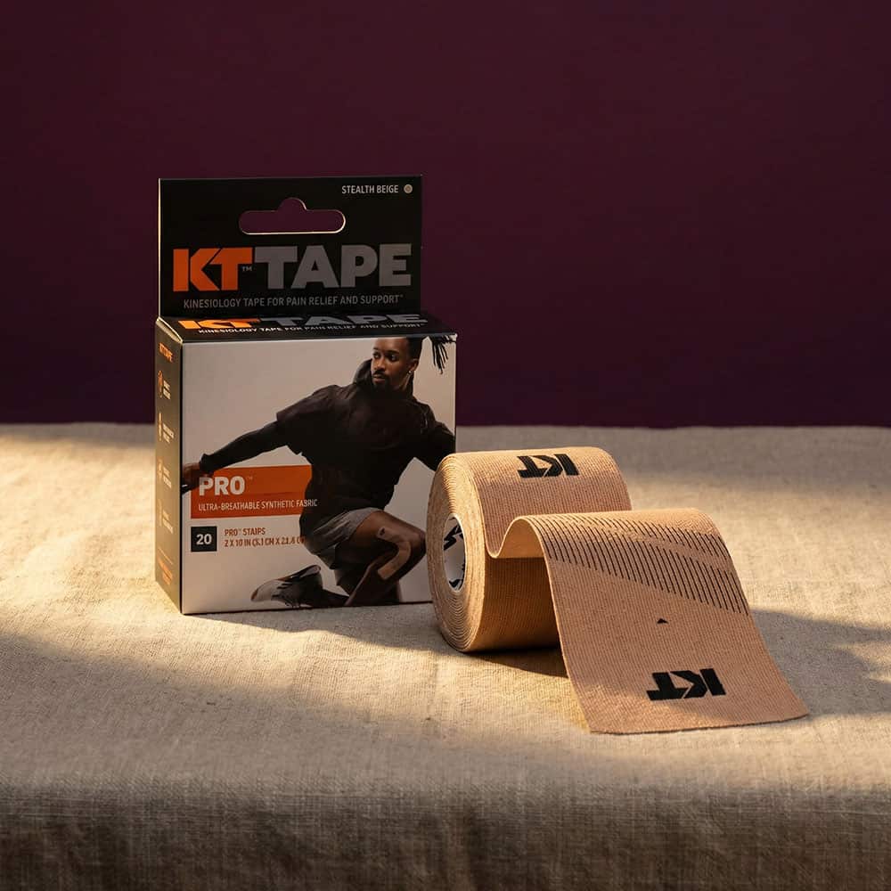 KT Tape Pro Synthetic Kinesiology Tape - 40 Precut Strips