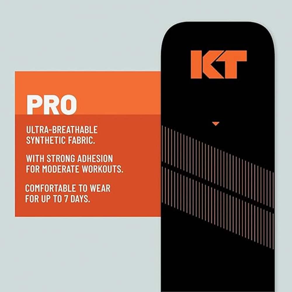 KT Tape Pro Synthetic Kinesiology Tape - 40 Precut Strips