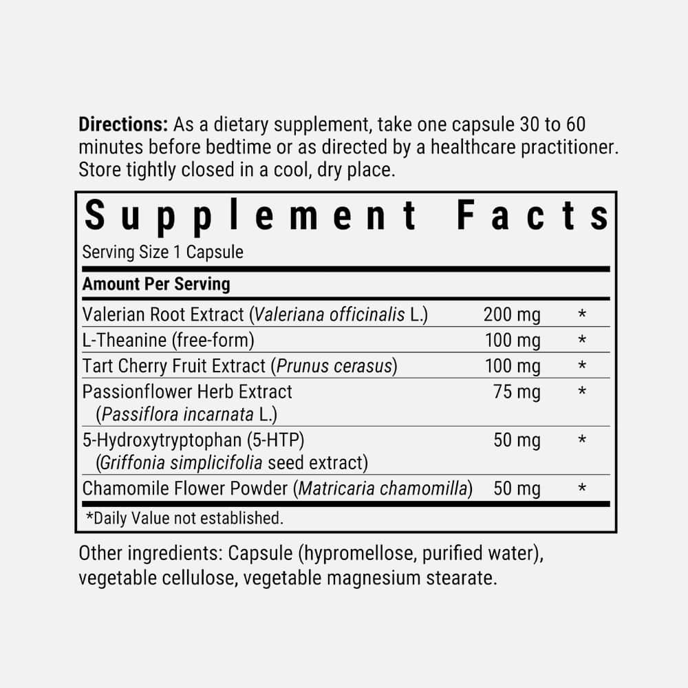 Sleep Support Whole Food Formula - 30 Vegetable Capsules