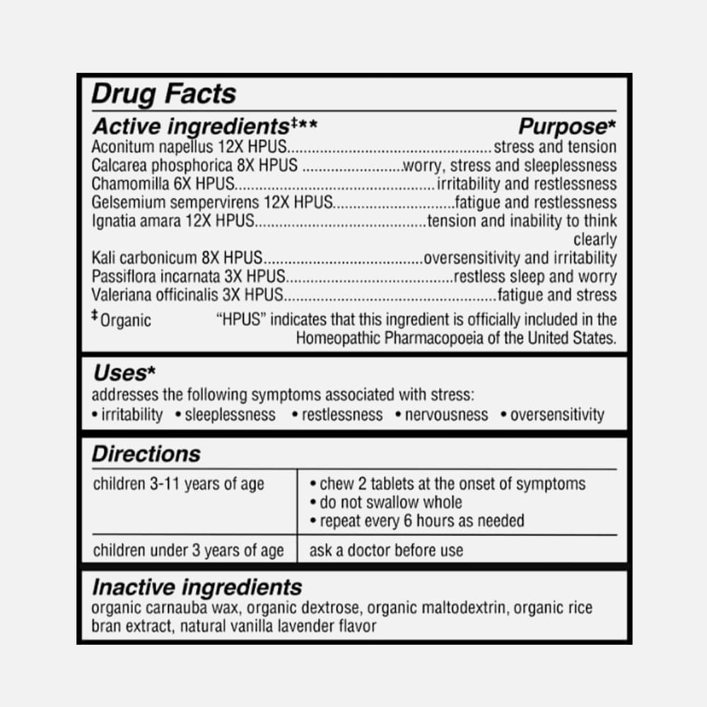 Genexa Kid's Calm Keeper - 60 Chewable Tablets