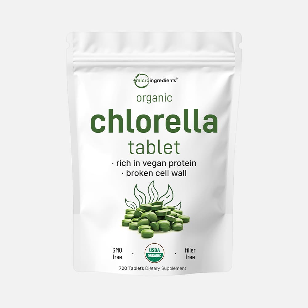 Organic Chlorella 3000mg - 720 Tablets